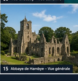 Abbaye de Hambye — Vue générale et intérieur